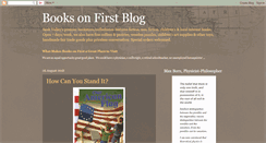 Desktop Screenshot of blog.booksonfirst.com